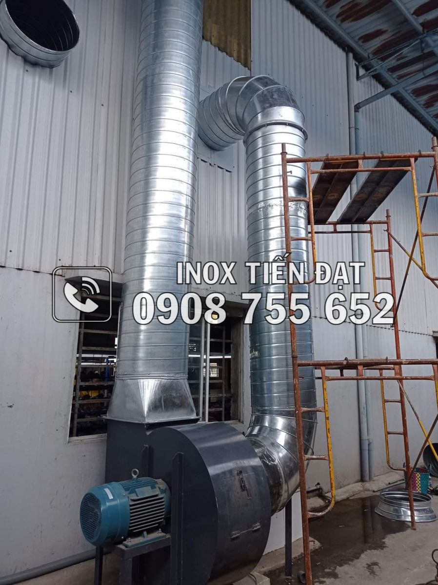 gia công ống gió inox theo yêu cầu