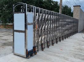 Cửa cổng xếp inox